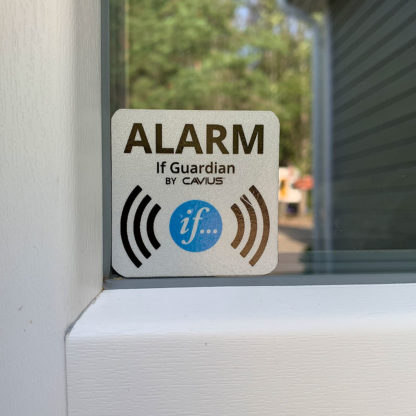 If Guardian - Alarm klistremerke i vindu